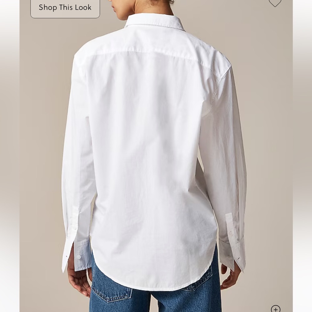 J Crew Garçon classic shirt in cotton poplin - Picture 3 of 6
